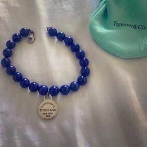 Tiffany’s Return to Blue Bead Bracelet 7 inch